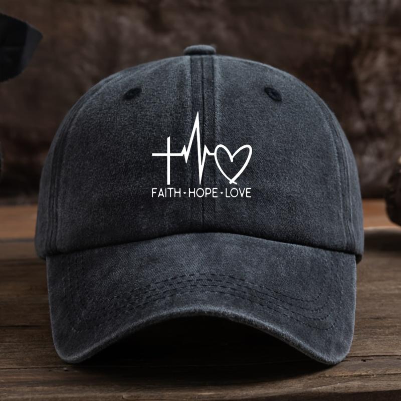 

Interesting Heartbeat Print Baseball Hat Unisex Outdoor Fashion Versatile Duck Hat Trend чёрный
