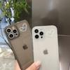 Simple Couple IPhone16 Apple Mobile Phone Shell 16Pro Max Transparent 13 Suitable for 8plus Side XS Soft Shell