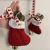 Merry Christmas Socks Ornament  Knitting Snowflake Letter Socks Christmas Tree Decoration New Year Navidad Xmas Socks Gift Bag