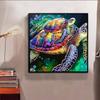 New Arrival 5D DIY Full Circle Diamond Painting "Big and Little Turtles" Embroidery Cross Stitch Home Decor Gift