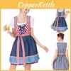 Women's Oktoberfest Plain Dress Costume With Delicate Edge For Festive Celebrations
