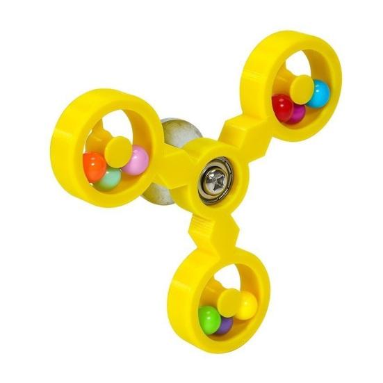 Haustier Kauspielzeug Starke Saugnapfbefestigung Vogelkäfige Buntes Ball Design 360-Grad-Drehung Stressabbau Interaktives Papageienspielzeug