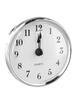 Plastic+electroplating Clock Insert Transparent Cover With Gold Rim