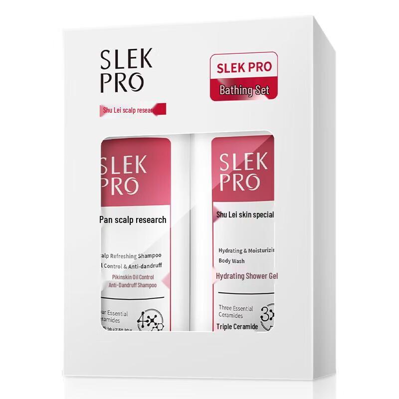 Slek PRO Natural Fragrance Hydrating & Oil Control Wash & Bath Gift Set