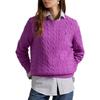 Polo Ralph Lauren Dropped Shoulder Round Neck Ribbed Cuff Sweater Women Sweater 211972115-003