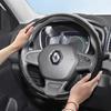 Geeignet für Renault Lenkradabdeckung mit Carbonfaser-Textur, zum Aufstecken, wellenförmiges Sportdesign, Schutzschale, Kardian Emb