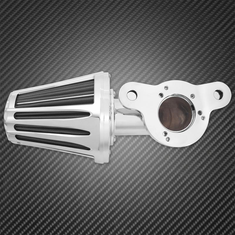 Motorcycle Chrome Air Cleaner Filter System Intake Kit For Harley Sportster XL 883 1200 48 72 Roadster Custom Super Low Iron