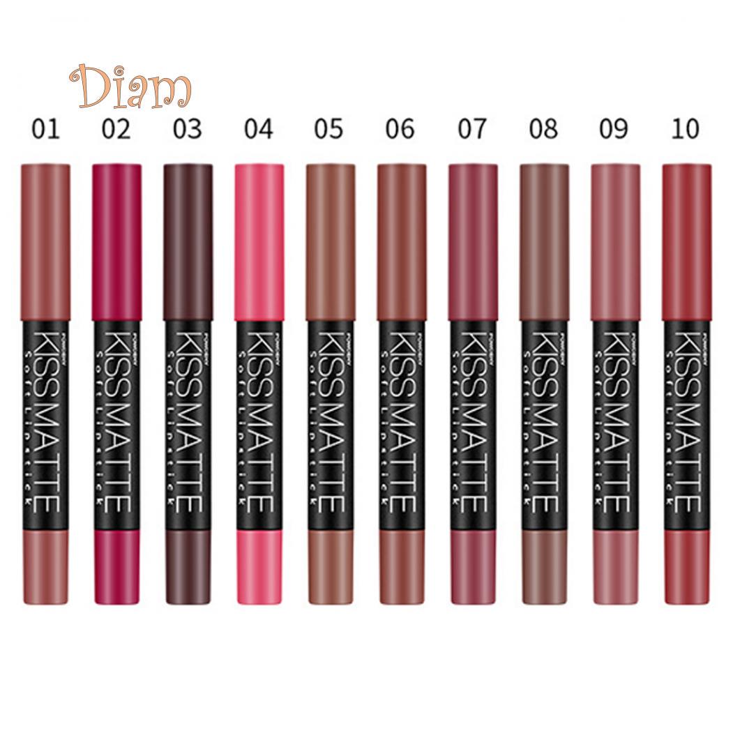 

Diamo сексуальная матовая металлическая помада-ручка водонепроницаемый длительный крем для губ косметический