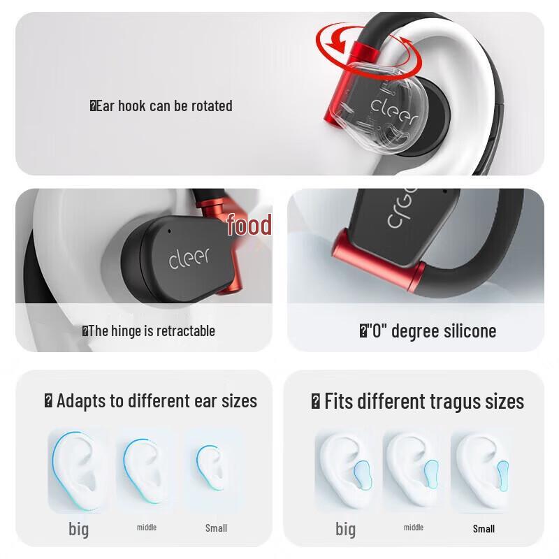 cleer ARC3 Open-Ear Bluetooth Sport Headphones