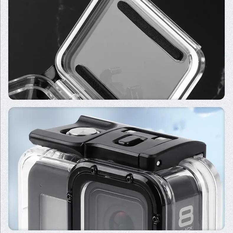 Waterproof Case for GoPro Hero 8 Black - Diving Protective Housing Sports Camera Protection