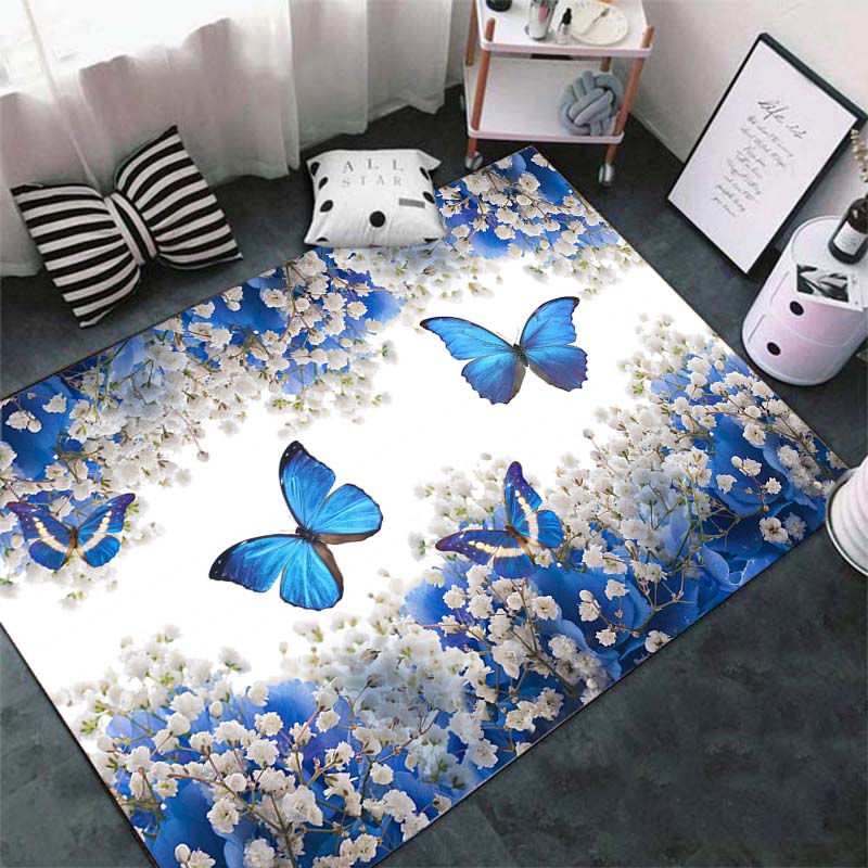 

Квітка Килим Спальня Дім для Вітальні Аніме Квадратний килим Подарунок Мода Ванна Кухня Кімната Крапля 120x160cm