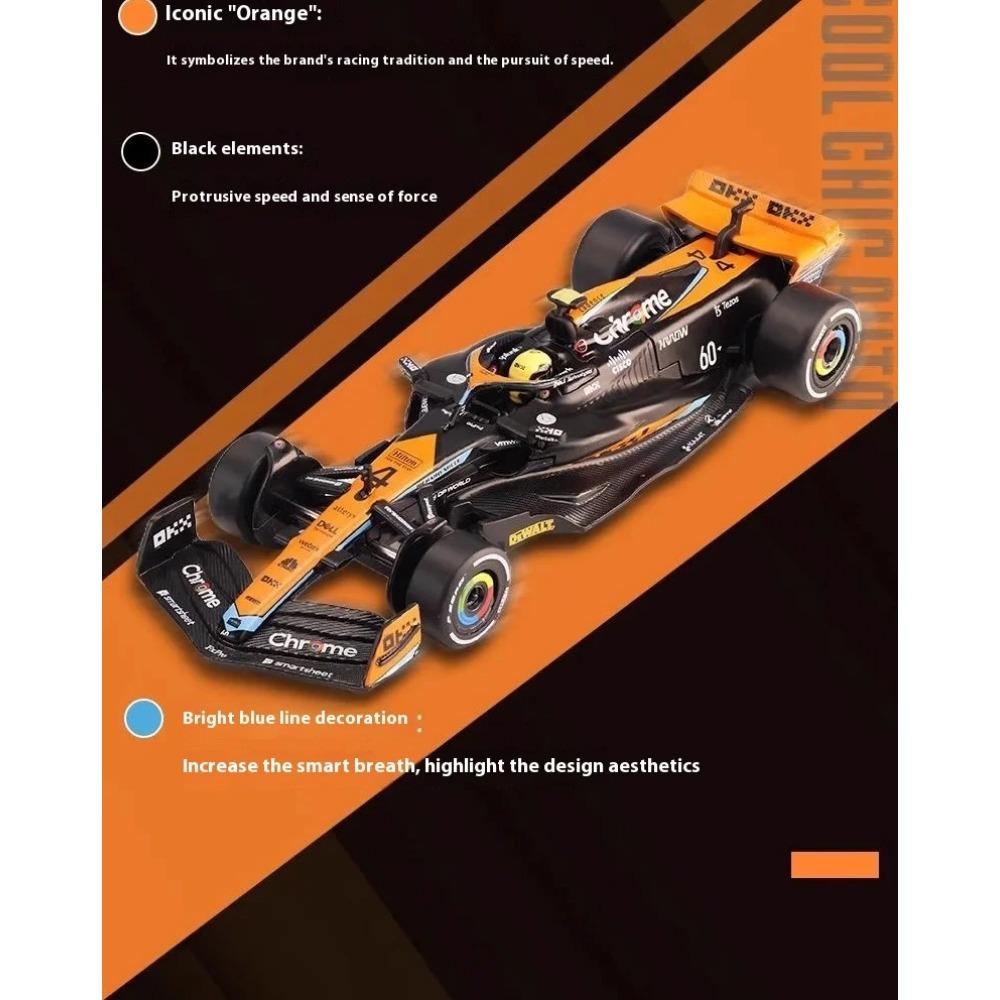 1/43 Scale 2023 McLaren F1 Team MCL60 Australian Grand Prix 4# 81# Alloy Diecast Car Model Children's Toy Car Collectibles Gift Friend