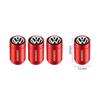 2026 Hot Valve Stems Caps 4PCS 3D Metal Tire Valve Caps Car Tyre Air Stems Cover Decorate For VW Volkswagen GTI Golf 7 Passat R Polo Pass ET1