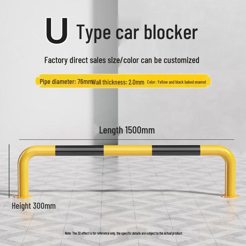 Heavy-Duty Steel Parking Barrier