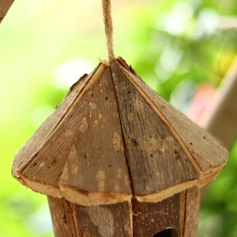 Hummingbird Cage House Outdoor Cage Nest Box Nest Cage Standing Hideouts Hummingbird Toy for Small Bird
