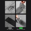 1 Roll Disposable Hair Drain Stickers Waterproof Fiberglass Floor Drain Sticker Mesh Filter Hair