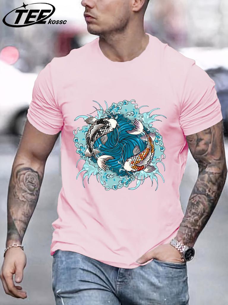 Japanese Harajuku Waves Koimen T Shirt Fashion Casual Short Sleeve Cotton Vintage Tee Shirts Hip Hop Crewneck Unisex Clothes