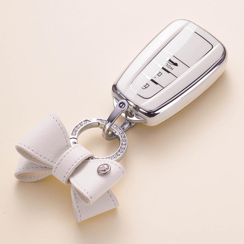 Módní TPU pouzdro na klíče od auta Plný kryt pro Toyota Prius Camry Corolla CHR C-HR RAV4 Příslušenství přívěsků na klíče Land Cruiser Prado