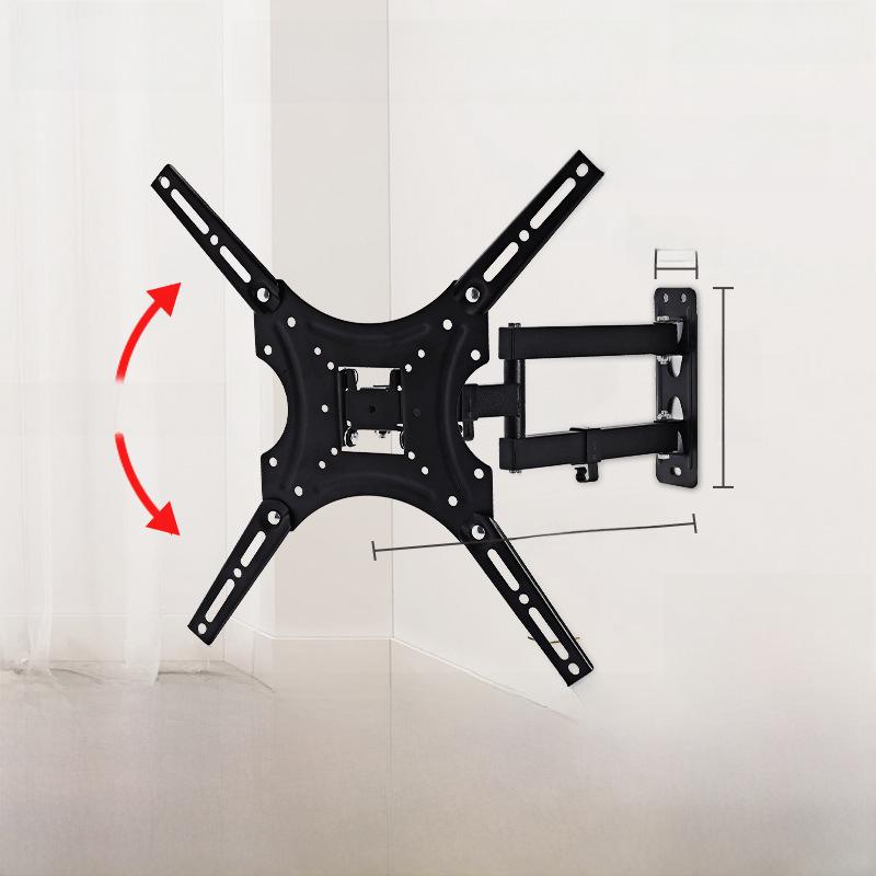 Universal Wall-Mounted Telescopic Rotating TV Stand for 32-43 Inch TVs