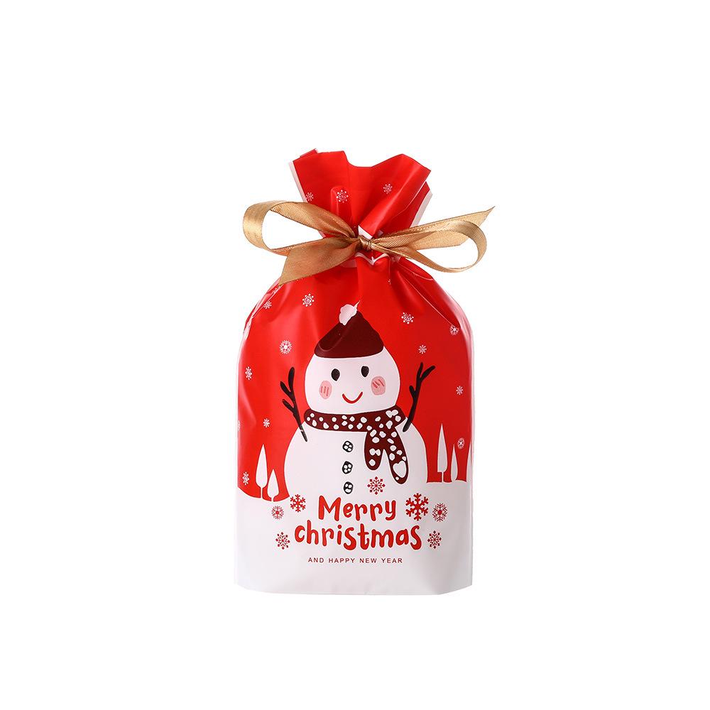 PE Drawstring Closure: Cute Christmas & New Year Gift Bag for Candy & Baking