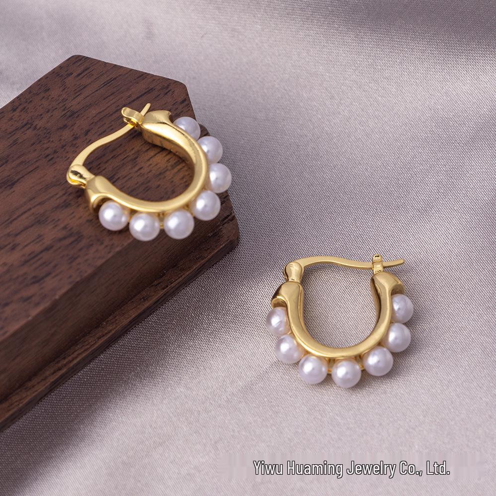 Elegantní náušnice s jehličkou ze stříbra 925: Všestranné francouzské kruhy v měděné barvě s více styly pro sofistikovaný vzhled