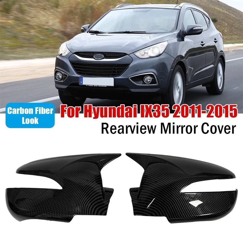 

Для Hyundai IX35 2011-2015 Автомобильное Зеркало Заднего Вида Боковое Зеркало Крышка Колпачок Крыло Наружная Наклейка Дверь Зеркало Заднего Вида Чехол Отделка Стиль Углеродного Волокна