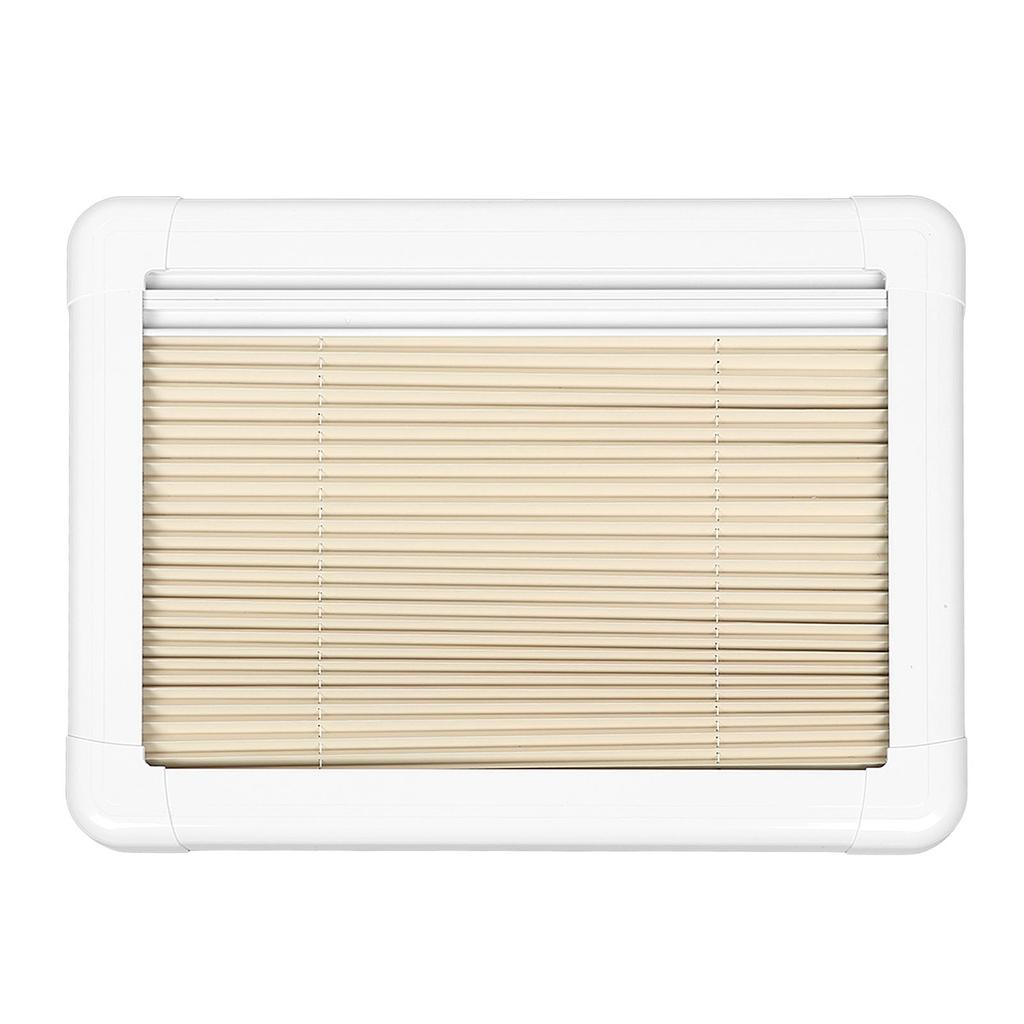 550x400mm RV Push Out Window Rounded Acrylic Insulating Glass Double Layer UV Proof with Insect Net Privacy Curtain for