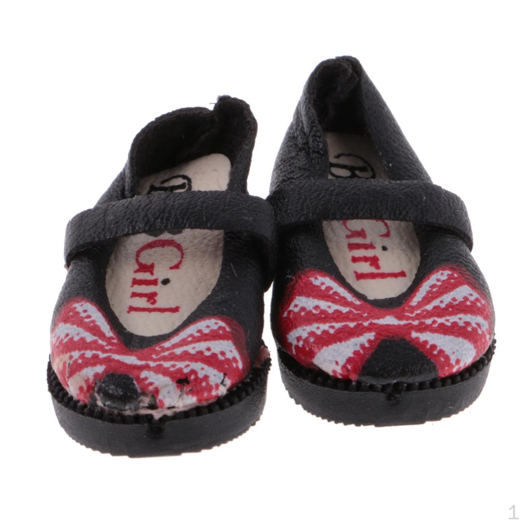 

1 пара кукольной обуви 0,2 см/6 масштабов 12 дюймов, аксессуары для одежды для кукол Tangkou BJD чёрный