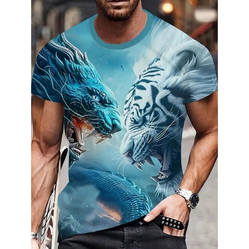

Summer Men s 3D Printed T-shirt, Full Printed Pattern Short Sleeved Jersey, Suitable for Children s Fitness Wear XXS