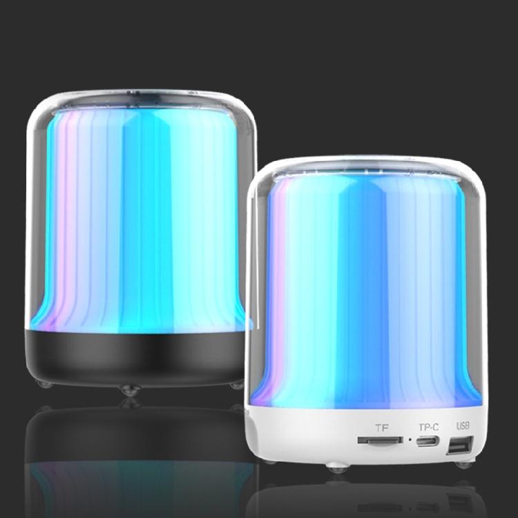 Portable Wireless Bluetooth-compatible Speaker Mini Player Colorful LED Light