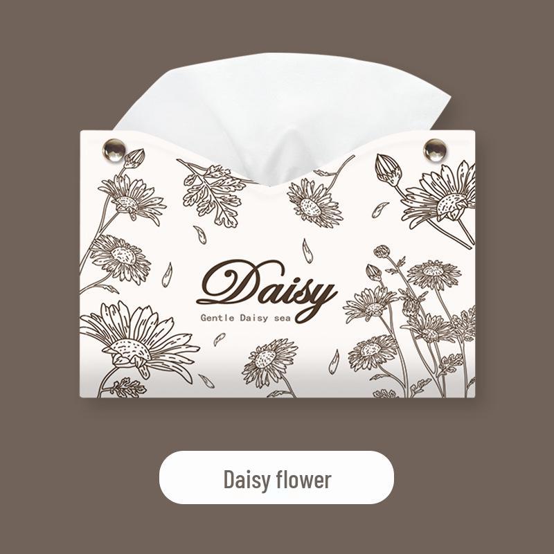 Elegant Leather Paper Towel Box for Living Room - Premium Feel and Multi-purpose Storage