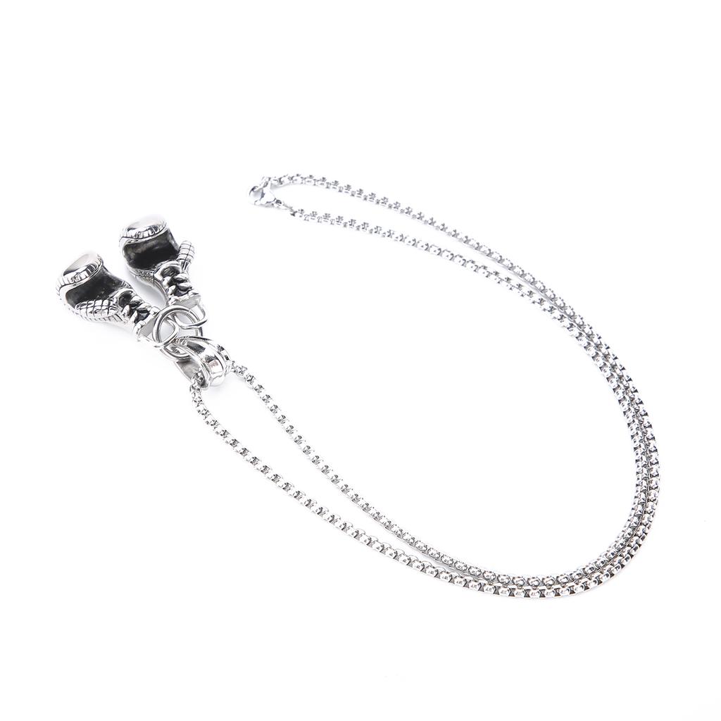 Boxing Glove Pendant Necklace Hip Hop Style Jewelry Necklace Gift Clothes Accessory