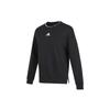 Adidas Fi W Swt Gloss Logo Print Knit Crew Neck Sweatshirt Women Sweatshirt Black H09766