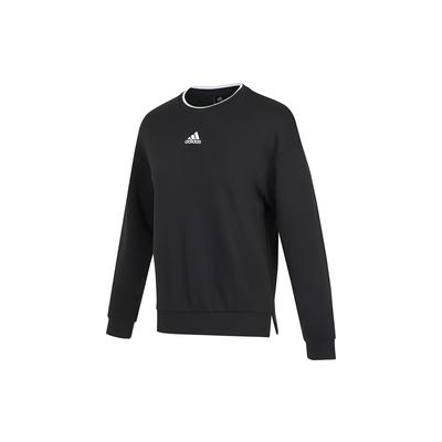 Fi W Swt Gloss Logo Print Knit Crew Neck Sweatshirt Women Sweatshirt Black H09766