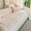 Thicken Plush Sofa Cushion Non-slip Simple Style Couch Towel Dust-proof Winter Warm L-shaped 1/2/3/4 Seater for Living Room