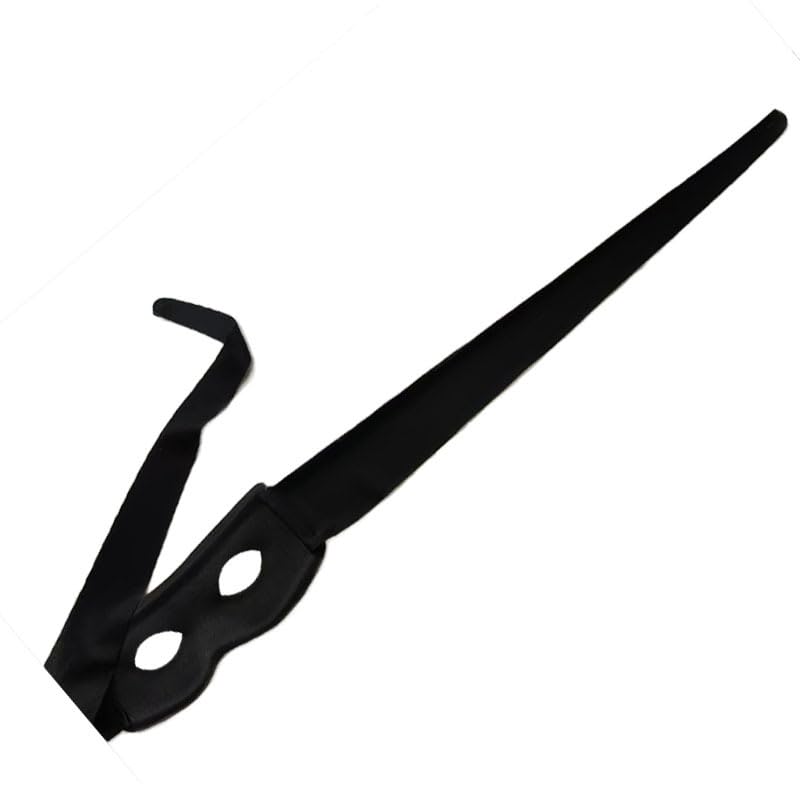 [TTETNLY] Halbgesichts-Augenmaske, Halloween-Augenmaske, Diebeskostümmaske, COS Rollenspiel-Performance, Maskenball, Film- und Fernsehrequisiten, Unisex (Schwarz)