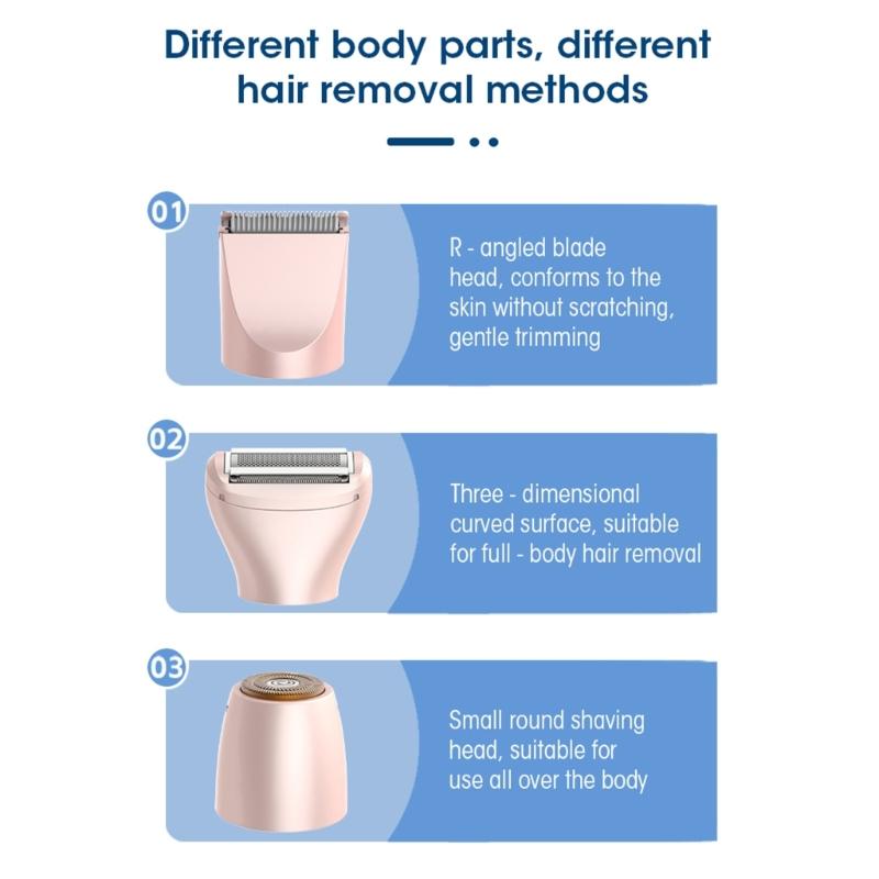 Electric Face Hair Removers Hair Removal Device Face Trimming Tool Washable Device with Digital Screen for Easy Use