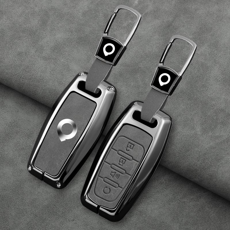 Zinc Alloy Leather Car Key Fob Case Great Wall Great Wall Cannon Gwm P Pickup Great Wall Poer Car Key Key Bag