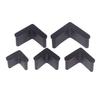 10Pcs L Type Rubber Base Non-Slip Foot Pad Slotted Angle Bar Triangle Feet Shelf Iron Bed Foot Cover Protective Rubber Sleeve