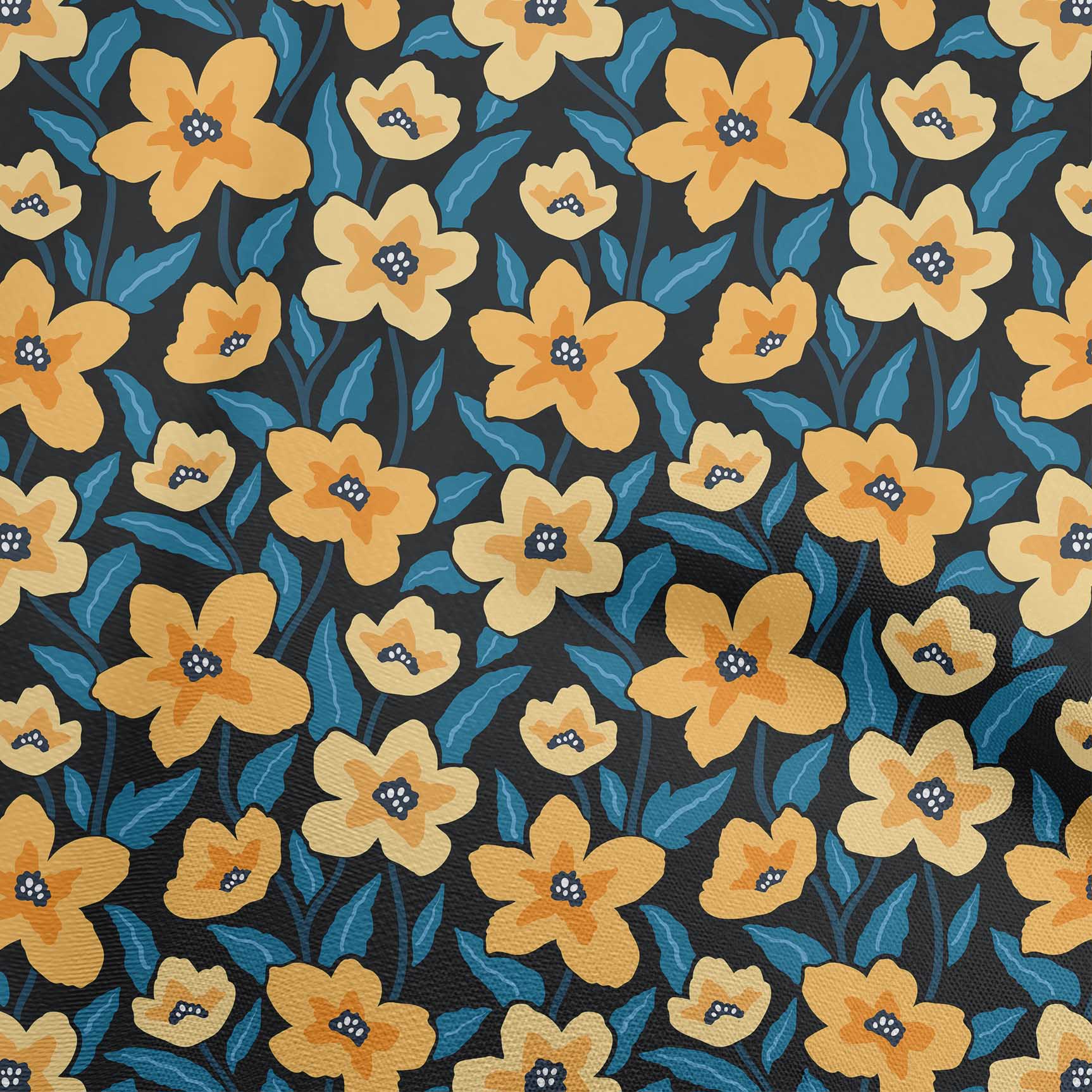 

oneOone Cotton Flex Maroon Fabric Floral Quilting Тканина для шиття з принтом у дворі 40 дюймів 42 Inch Wide - Viscose Chiffon жовтий