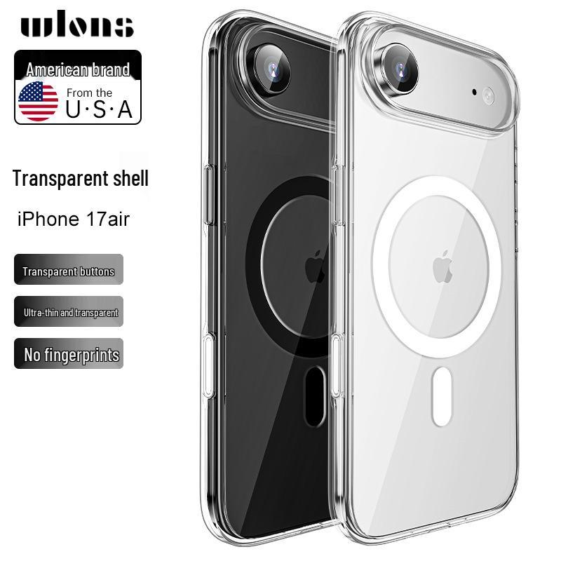 Wlons Magnetische Transparente Hülle für iPhone 17 Pro Max - 4er-Pack Kompatibel mit 17AIR