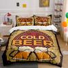 Beer Mugs and Text. Bedding Sets Duvet Cover Sets Duvet Covers Pillowcases(1 * Duvet Cover 2 * Pillowcases, Without Duvet Insert)