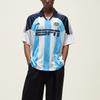 Kith For Adidas Football Espn Jersey  White / Blue Men Tops JF3233