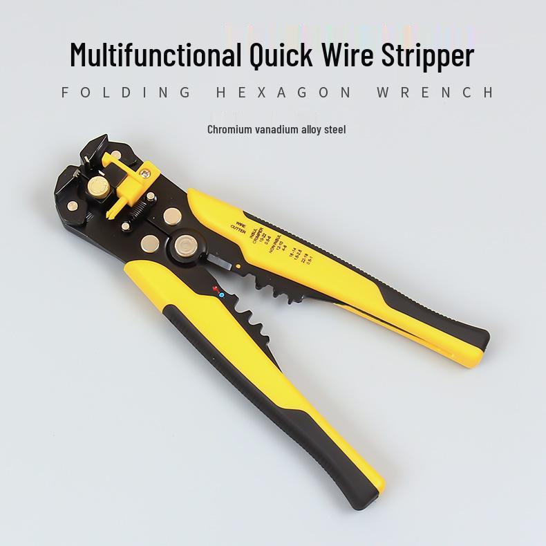 Automatic Multifunctional Wire Stripper, Cutter, and Crimper Pliers