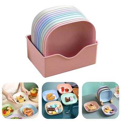 Piatti da portata creativi a forma di osso in plastica per uso domestico (Colori Casuali 10 Pezzi per Confezione)