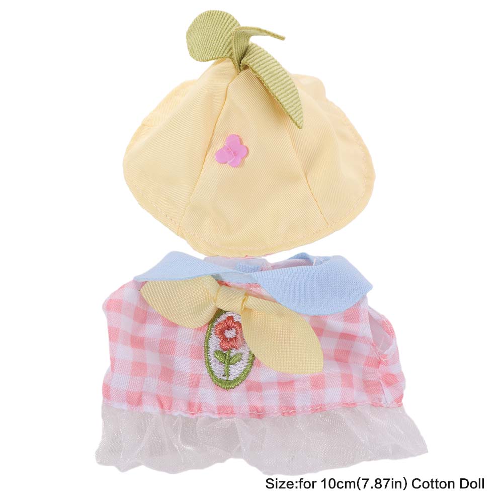 Soft Cotton Cotton Doll Rompers For 10CM Doll Mini Doll Clothes Plush Doll Outfit  House Playing
