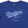 Nike X MLB Collaboration Kids Los Angeles Dodgers Letter Print Casual Crew Neck Short Sleeve T-Shirt Kids Tops Royal-Blue 3Z3B7SAVE-LAD