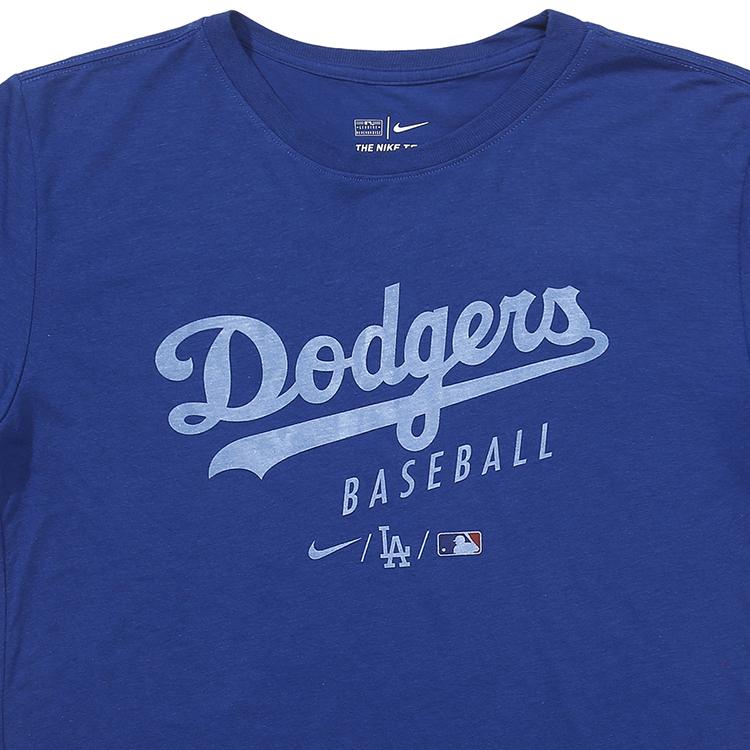 Nike X MLB Collaboration Kids Los Angeles Dodgers Letter Print Casual Crew Neck Short Sleeve T-Shirt Kids Tops Royal-Blue 3Z3B7SAVE-LAD