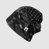 Vintage Paisley Beanie Versatile Style Retro Print Breathable Slouchy Hat Thin Fabric Breathable Face Framing Bonnet All Season
