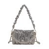 Pearl Chain Underarm Bag Women's Fashion Pleated Shoulder Bag New Messenger Bag